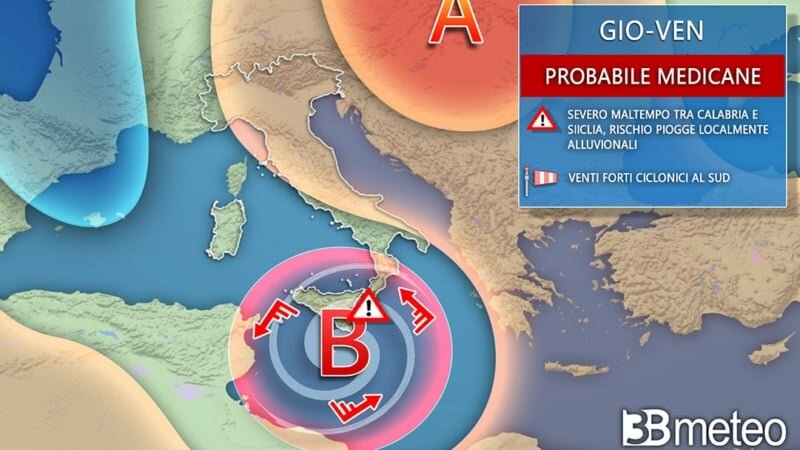 Medicane, da gioved&igrave; una nuova ondata