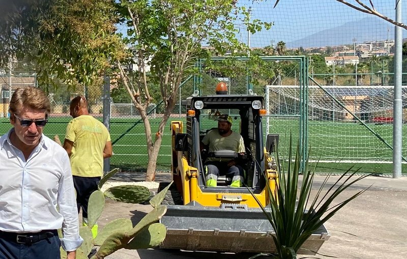 Campo sportivo di via Velletri: ultimi ritocchi