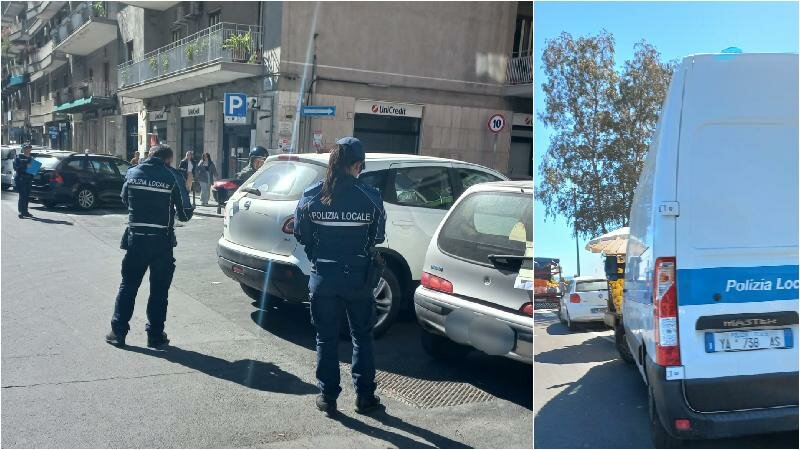 Catania: sosta selvaggia e ambulanti, 184 multe