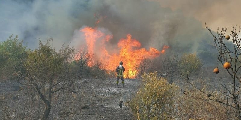 Spengono incendio: spunta corpo carbonizzato