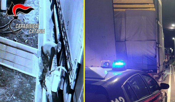 Svuotano serbatoio tir mentre l'autista dorme