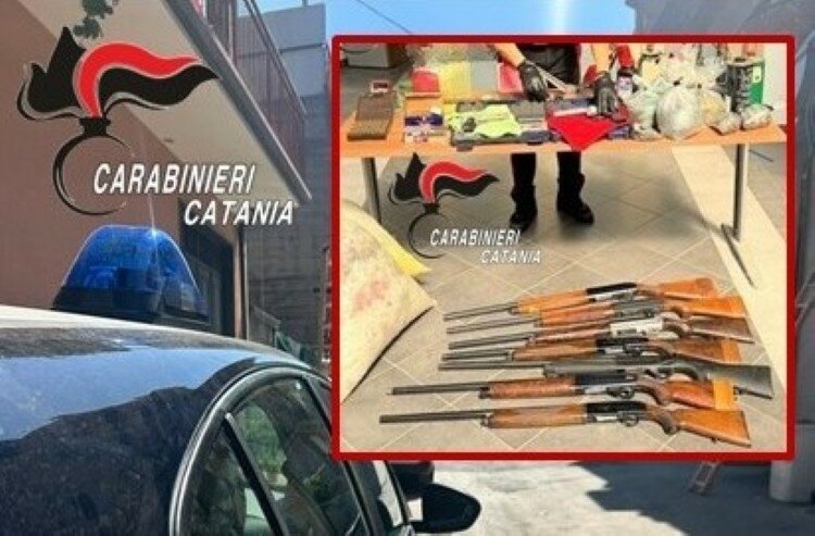 Denunciato catanese con la passione per le armi Denunciato catanese con la passione per le armi