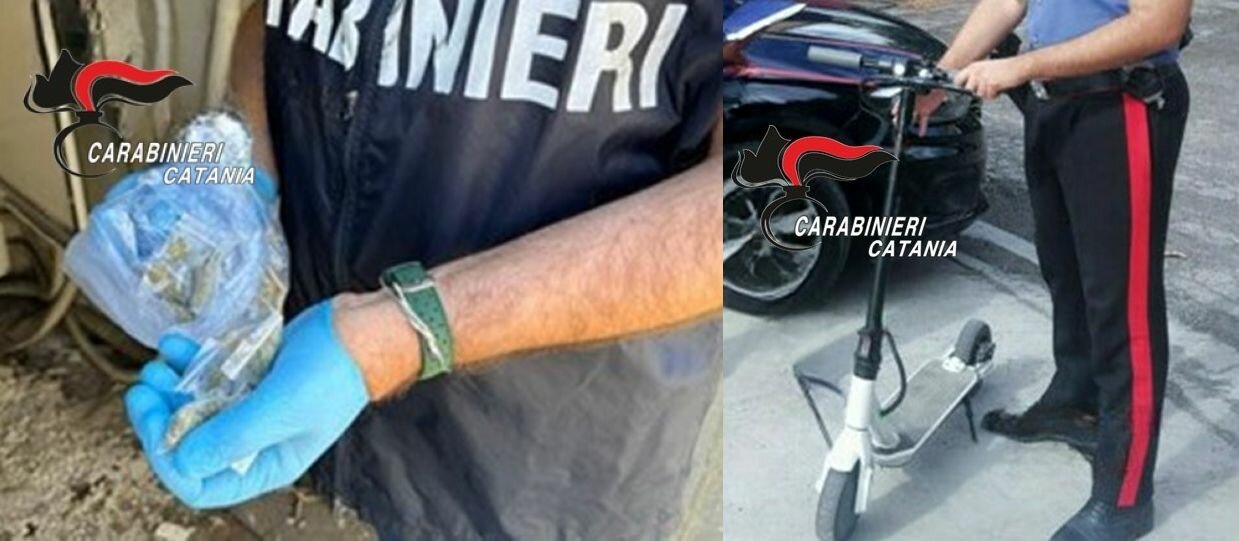 Droga a domicilio in monopattino