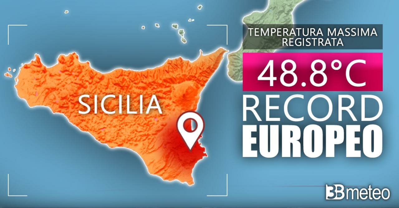 In Sicilia 48,8 gradi: &egrave; record europeo (forse)