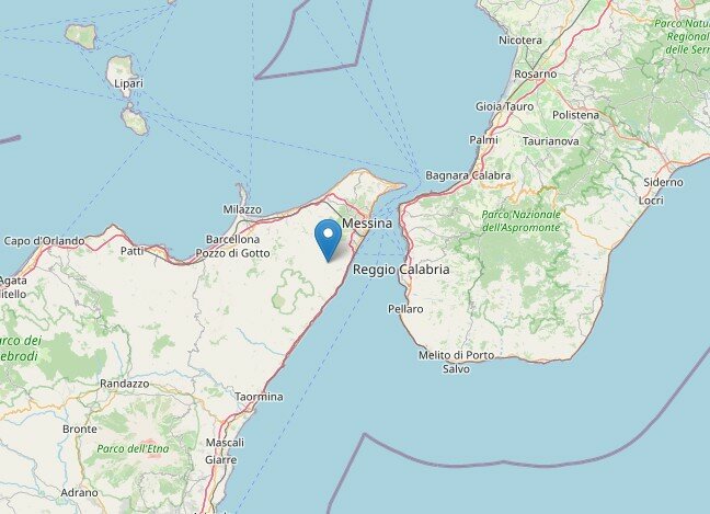 Scossa 3.6 nel Messinese