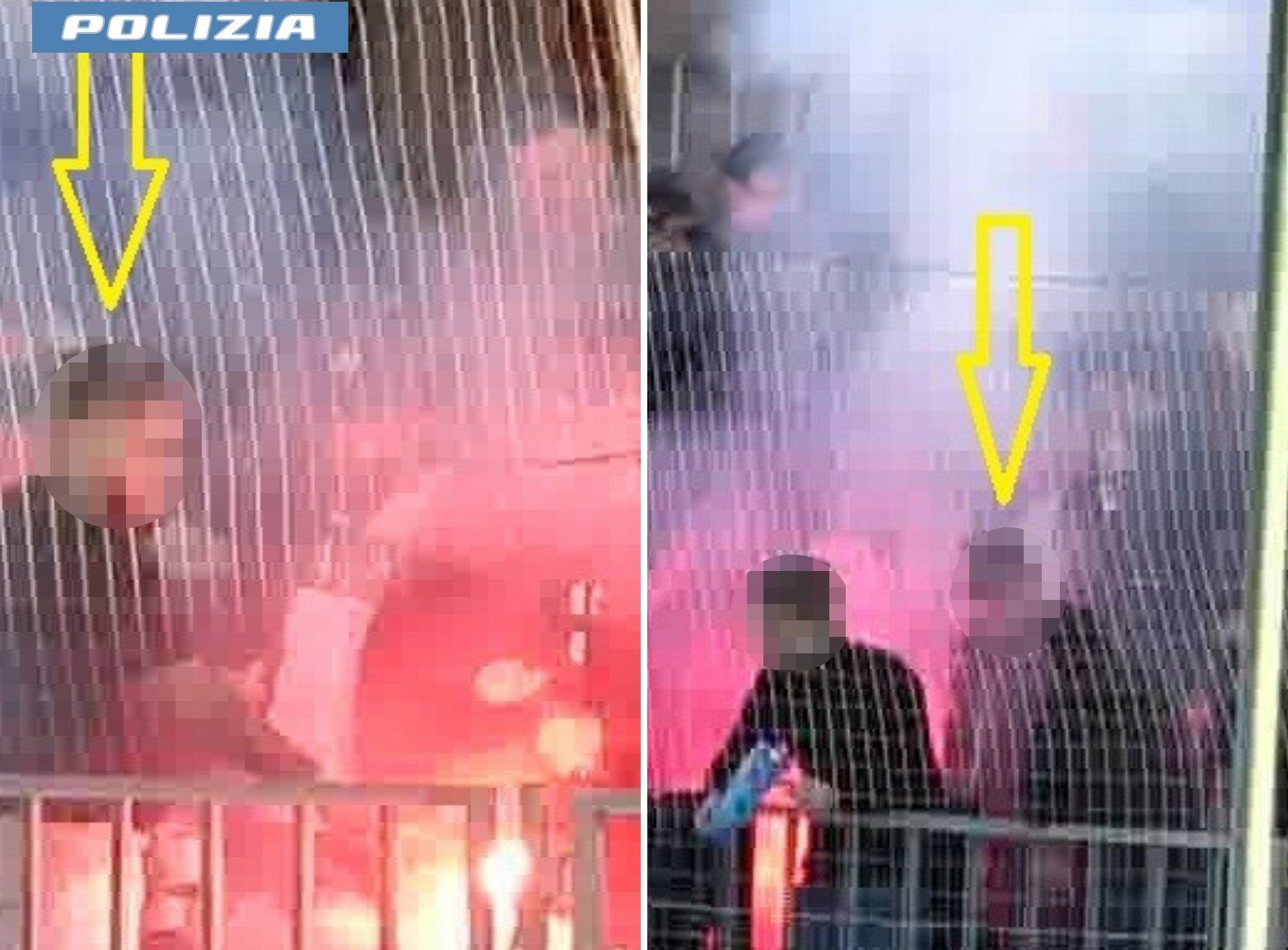 Fumogeni durante Patern&ograve;-Acireale, 3 Daspo