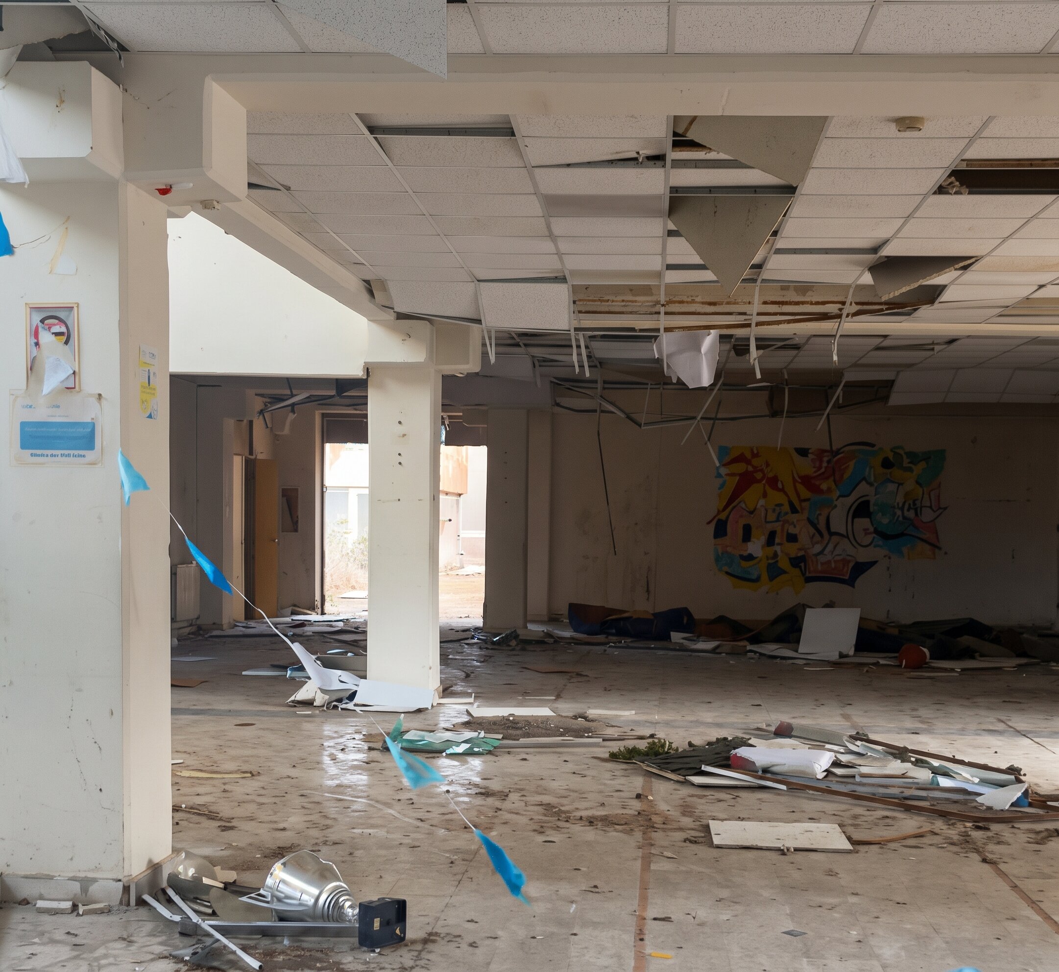 Doppia tromba marina: volano auto, distrutta una scuola Doppia tromba marina: volano auto, distrutta una scuola
