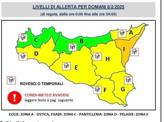 Maltempo, allerta arancione sulla costa ionica