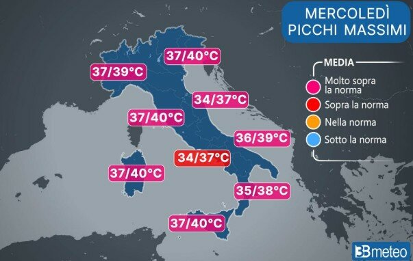 Catania la rossa fino a mercoled&igrave;