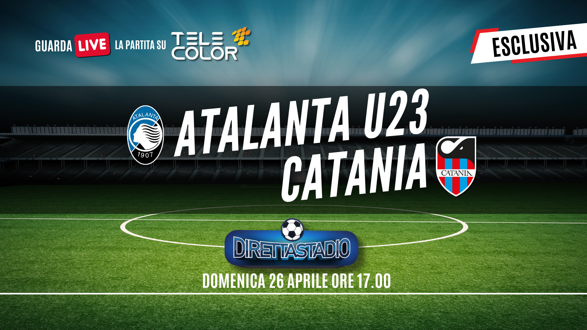 Atalanta U23-Catania: 513 tifosi al seguito e diretta su Telecolor Atalanta U23-Catania: 513 tifosi al seguito e diretta su Telecolor