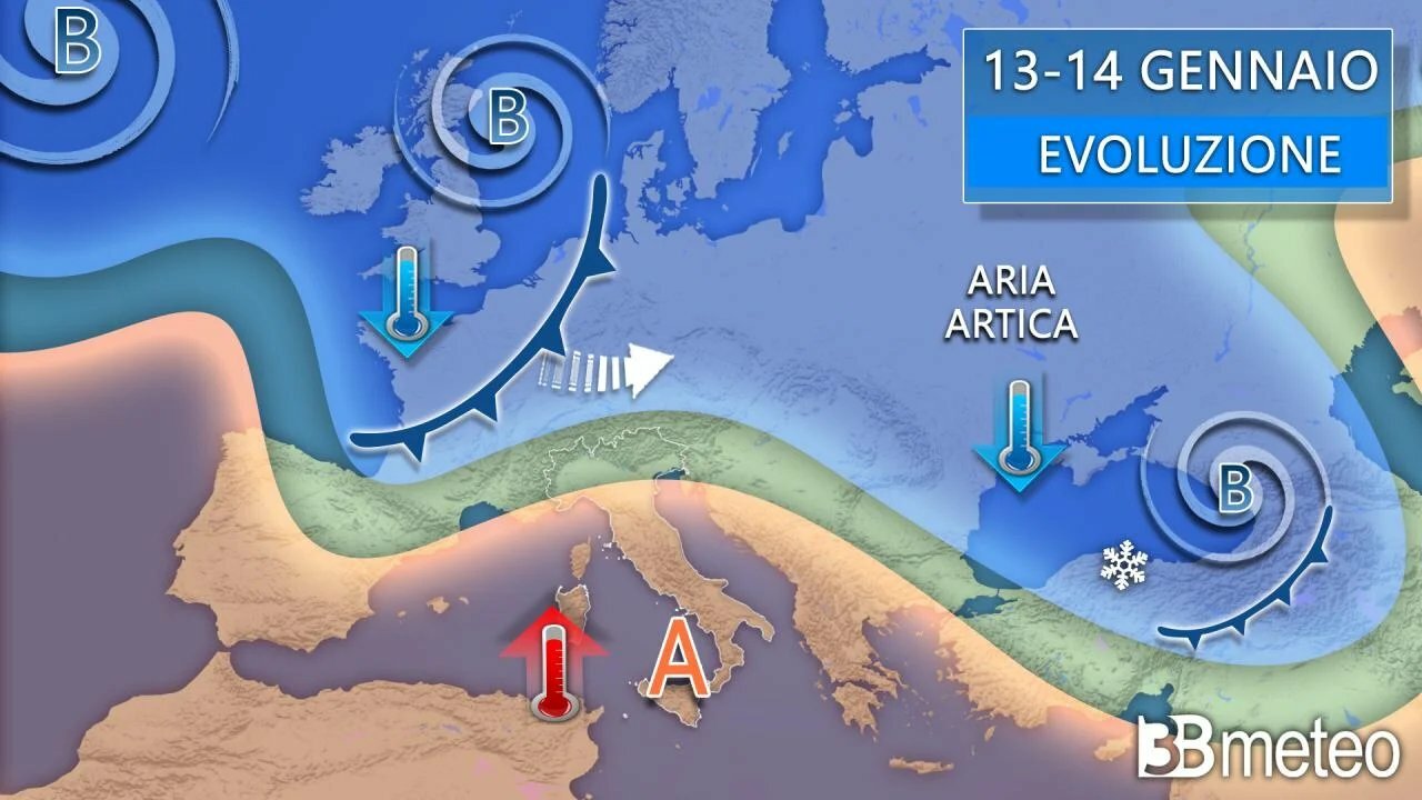 Stop all'aria artica, arriva l'anticiclone subtropicale Stop all'aria artica, arriva l'anticiclone subtropicale