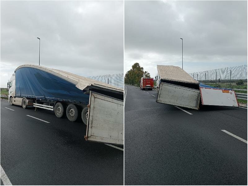 Il vento sferza la Sicilia: raffiche 'abbattono' camion