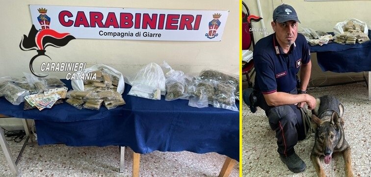 Bazar della droga in casa, giovane arrestato a Giarre