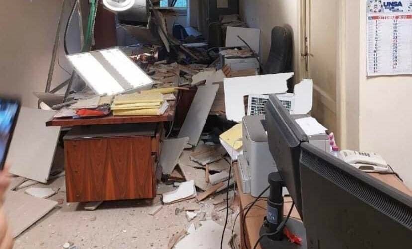 Catania, crolla soffitto dell'ufficio del gip