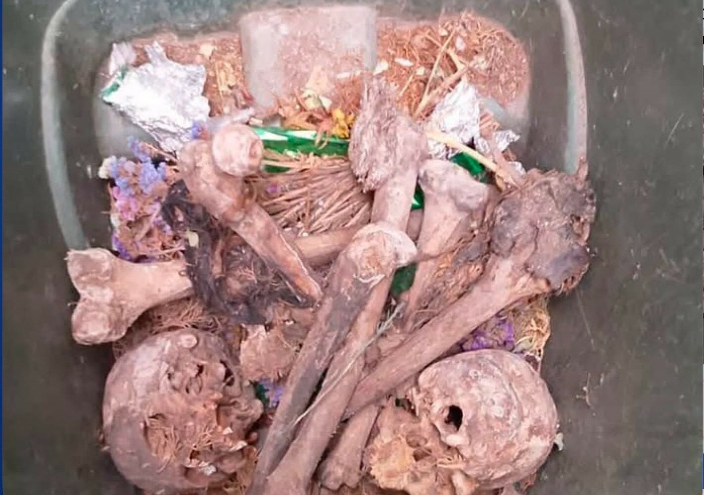 Shock al cimitero di Marsala: ossa umane e teschi nella spazzatura
