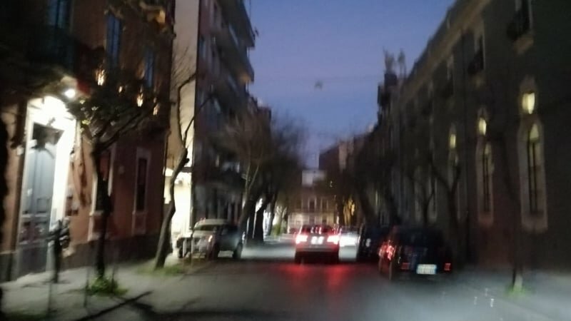Catania, strade al buio