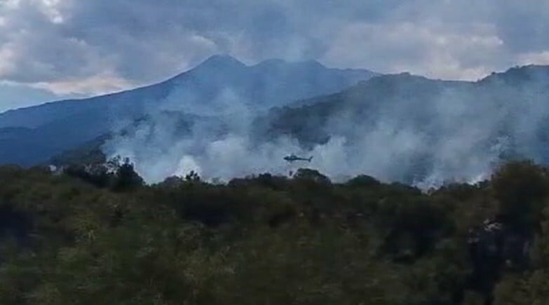 Boschi catanesi in fiamme, minacciati agriturismi