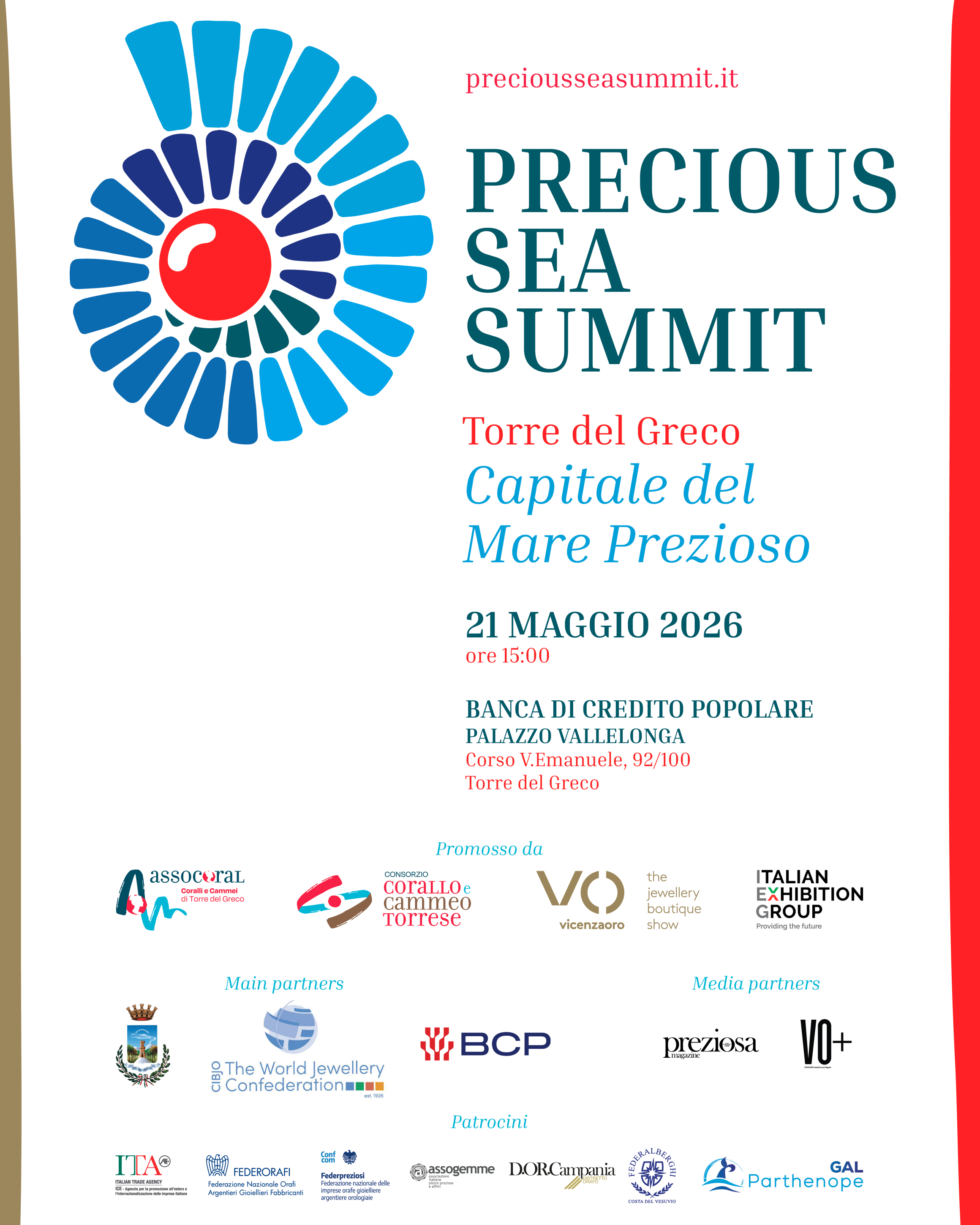 Precious Sea Summit: il programma Precious Sea Summit: il programma