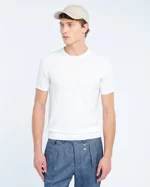 manuel-ritz-t-shirt-in-maglia-di-cotone-bianco