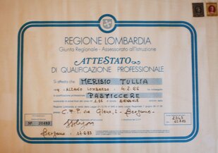 Attestato pasticceria titolare