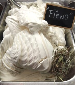 Gelato gourmet al fieno