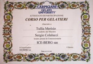 Attestato gelateria titolare