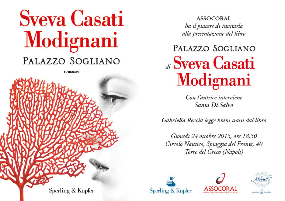 Sveva Casati Modignani. Presentazione a Torre del Greco del libro "Palazzo Sogliano"