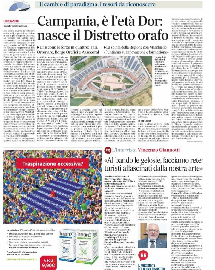 Nasce il distretto orafo campano