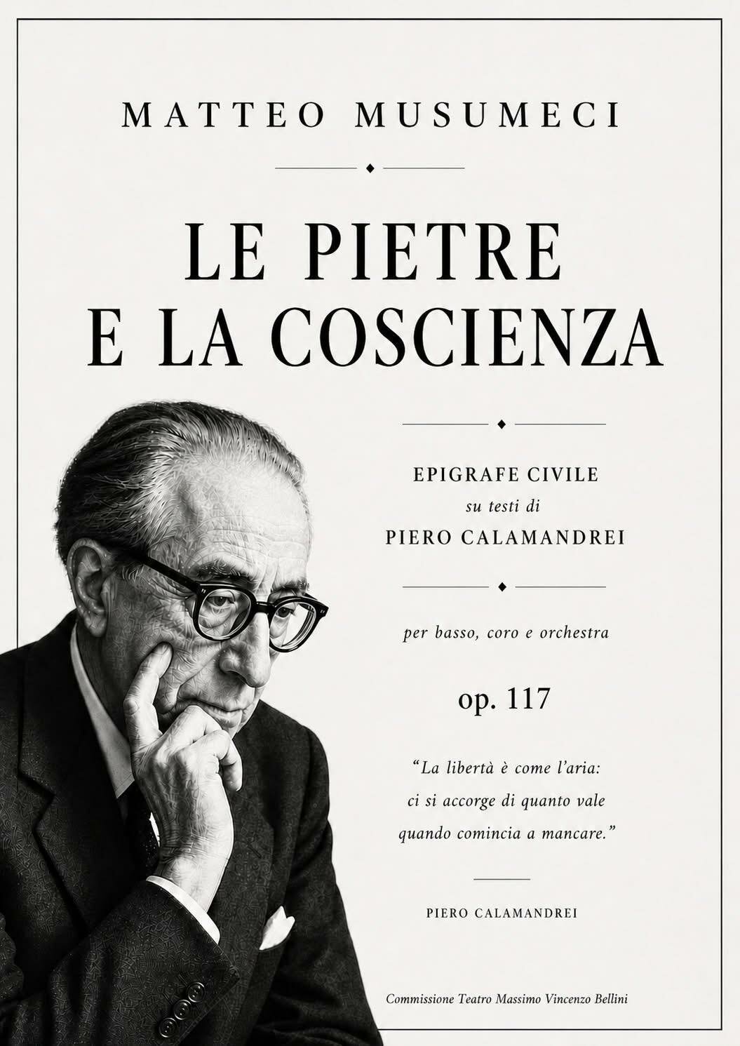 “Le Pietre e la Coscienza”, al Teatro Metropolitan la prima assoluta della nuova composizione dedicata alla Costituzione