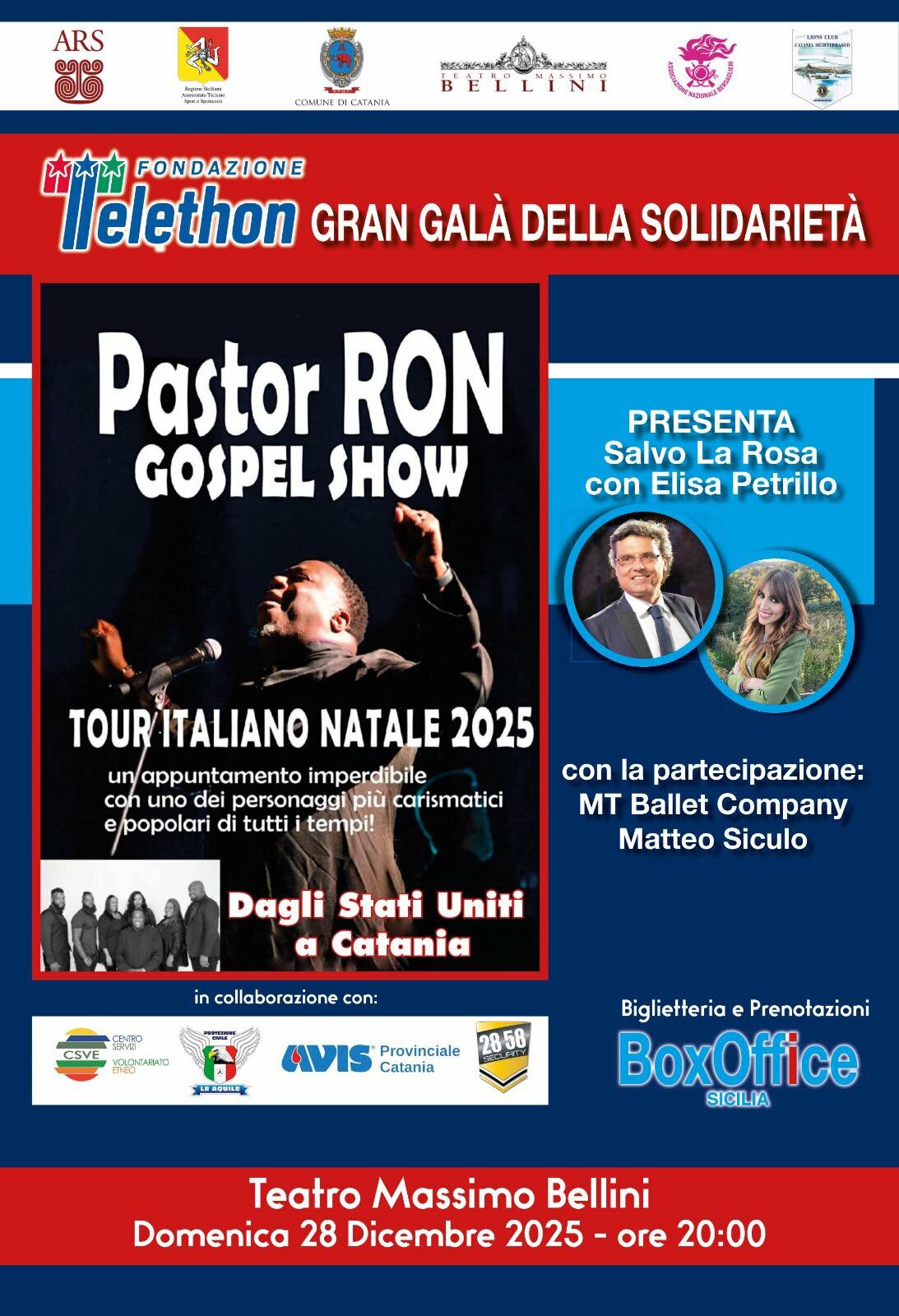 La solidariet&agrave; non va in vacanza: il Gran Gal&agrave; Telethon stasera alle 20:00 illuminer&agrave; il Natale al Teatro Bellini