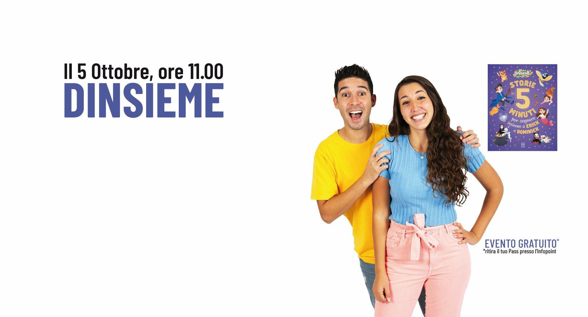 I DinsiemE al Centro Sicilia: show, firmacopie e un libro per sognare insieme