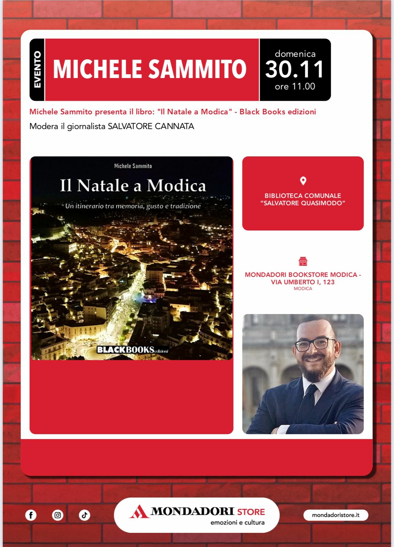 Battesimo editoriale a fine novembre: nasce BlackBooks con un pamphlet dedicato al Natale a Modica