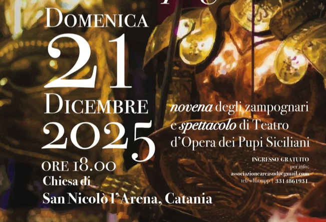 Il Natale dei Pupari e degli Zampognari: domenica 21 dicembre a San Nicol&ograve; l'Arena
