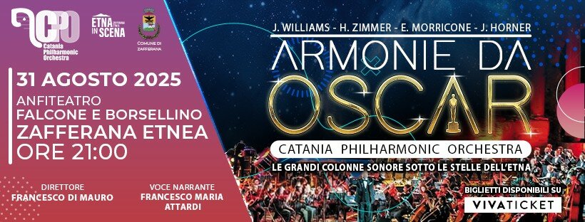 Emozioni da Oscar sotto le stelle dell&rsquo;Etna: concerto imperdibile il 31 agosto a Zafferana