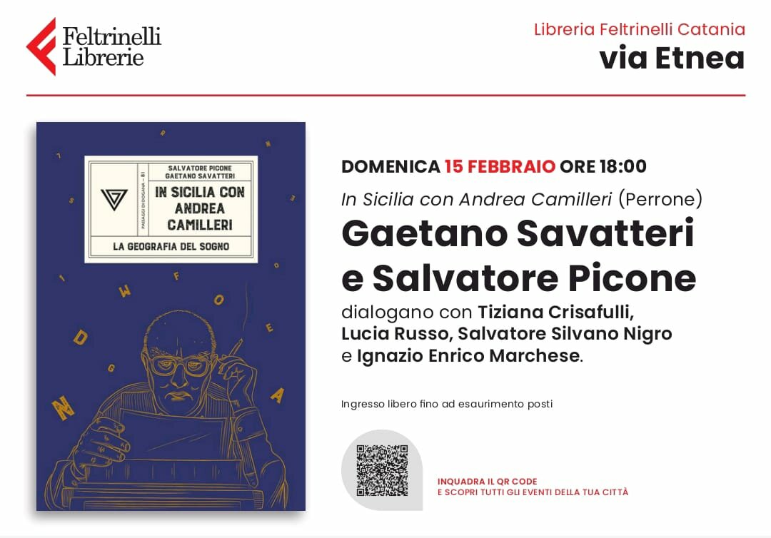 Due scrittori sulle tracce di Camilleri: Picone e Savatteri alla Feltrinelli raccontano la Sicilia del Maestro