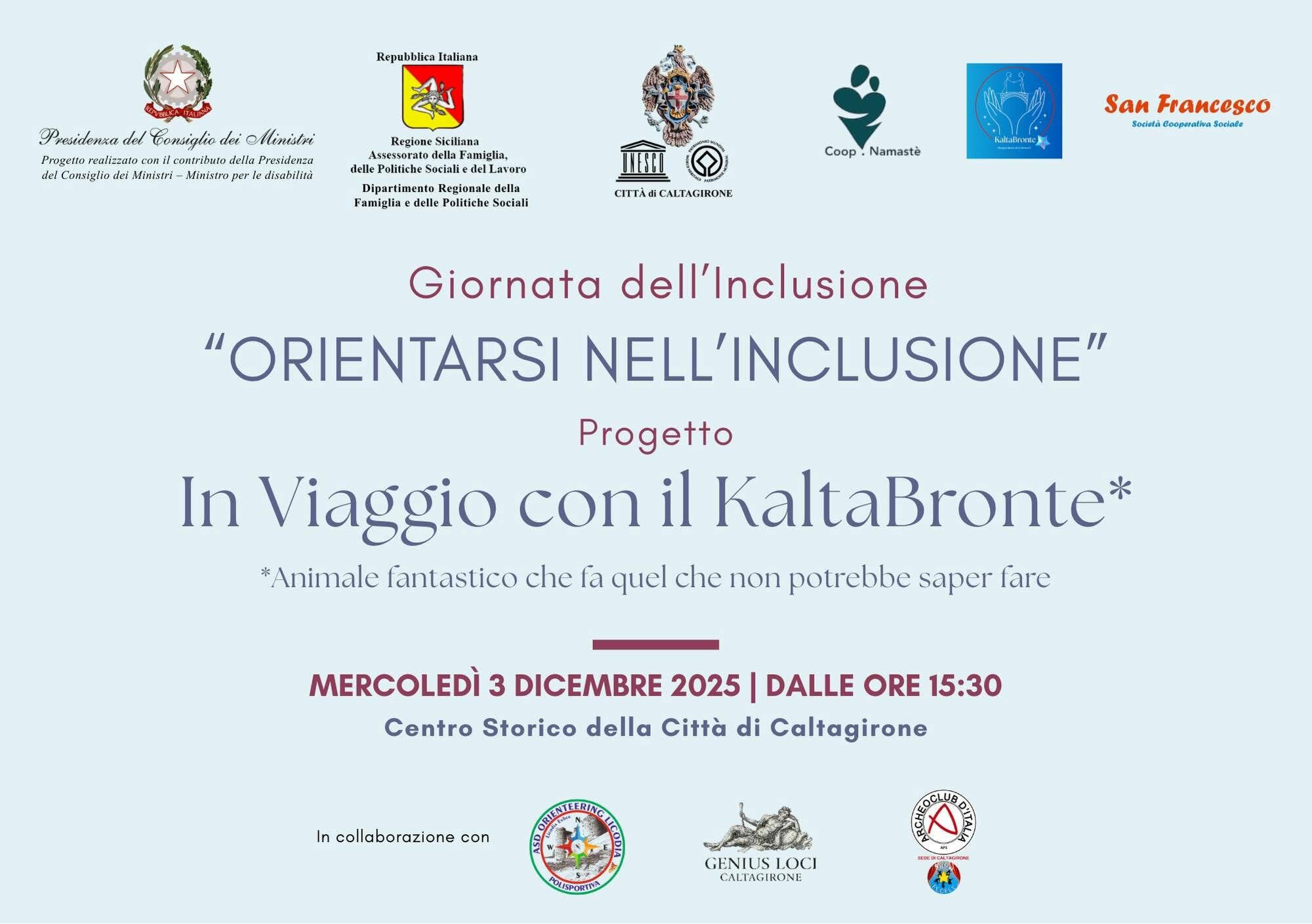 &ldquo;Orientiamoci nell&rsquo;inclusione&rdquo; &ndash; Evento di Orienteering per la Giornata Internazionale delle Persone con Disabilit&agrave;