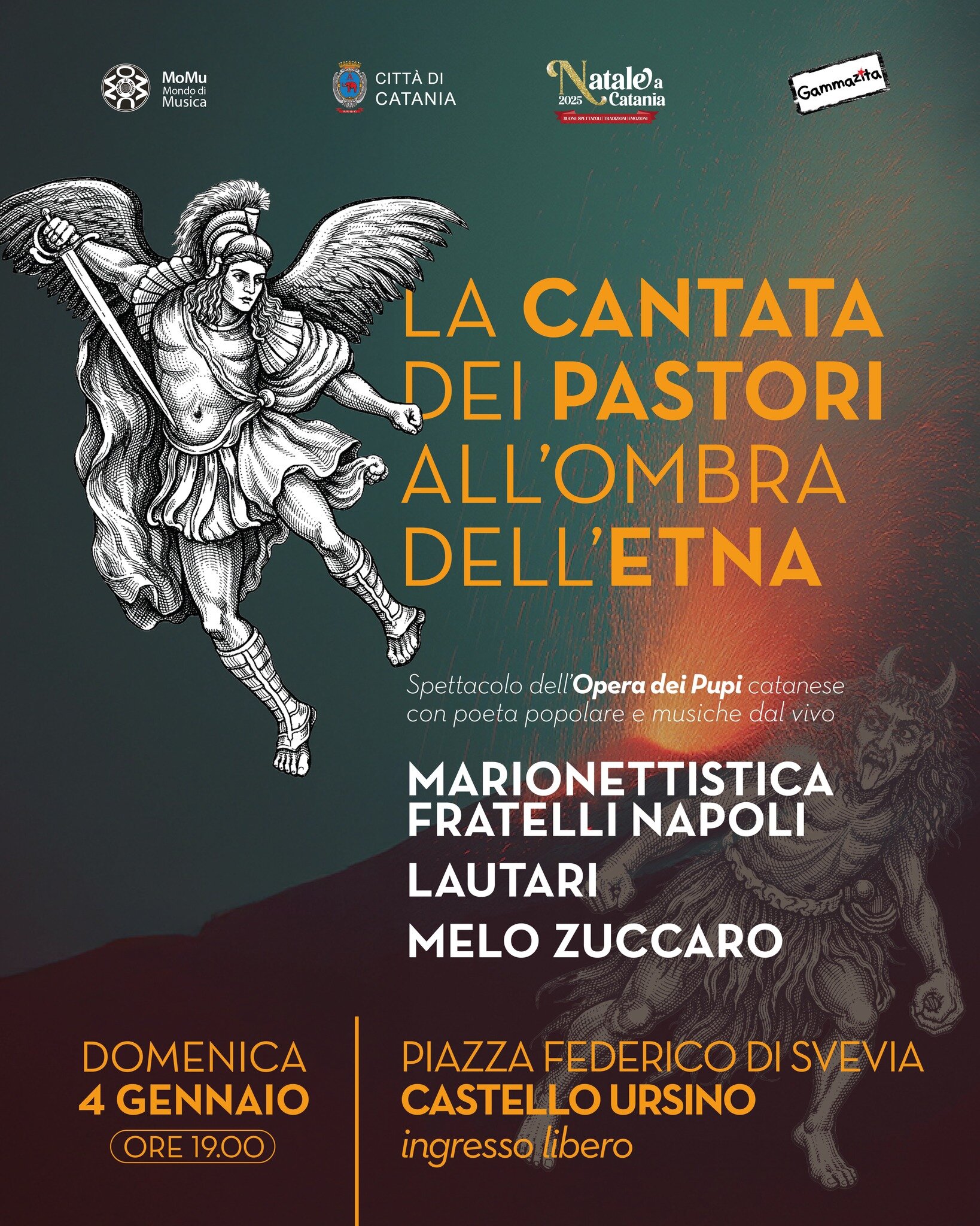 La Cantata dei Pastori all&rsquo;ombra dell&rsquo;Etna: domenica 4 gennaio in Piazza Federico di Svevia