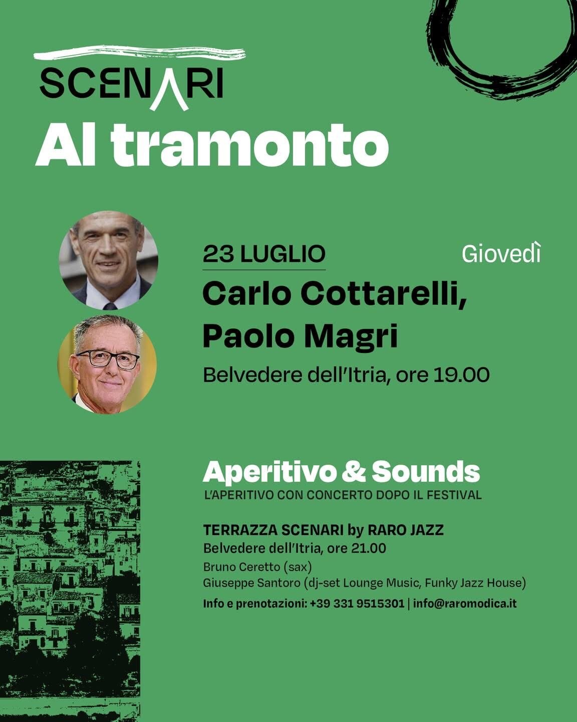 Scenari Modica, il gran finale della quinta edizione: arrivano Carlo Cottarelli, Mario Calabresi, Franco Arminio e Dimartino