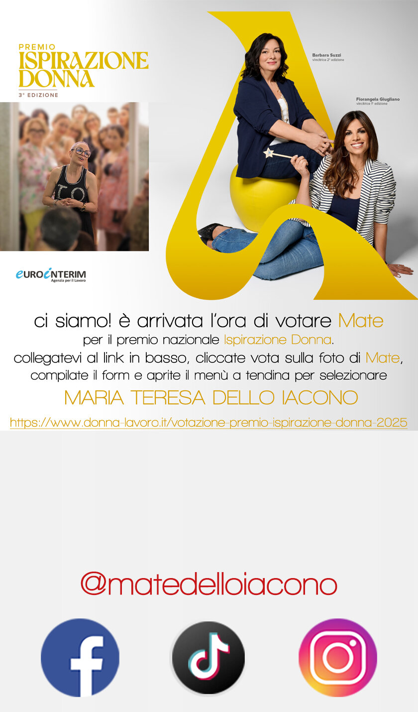 MATE ENTRE LAS 15 FINALISTAS ITALIANAS DEL PREMIO INSPIRACI&Oacute;N MUJER