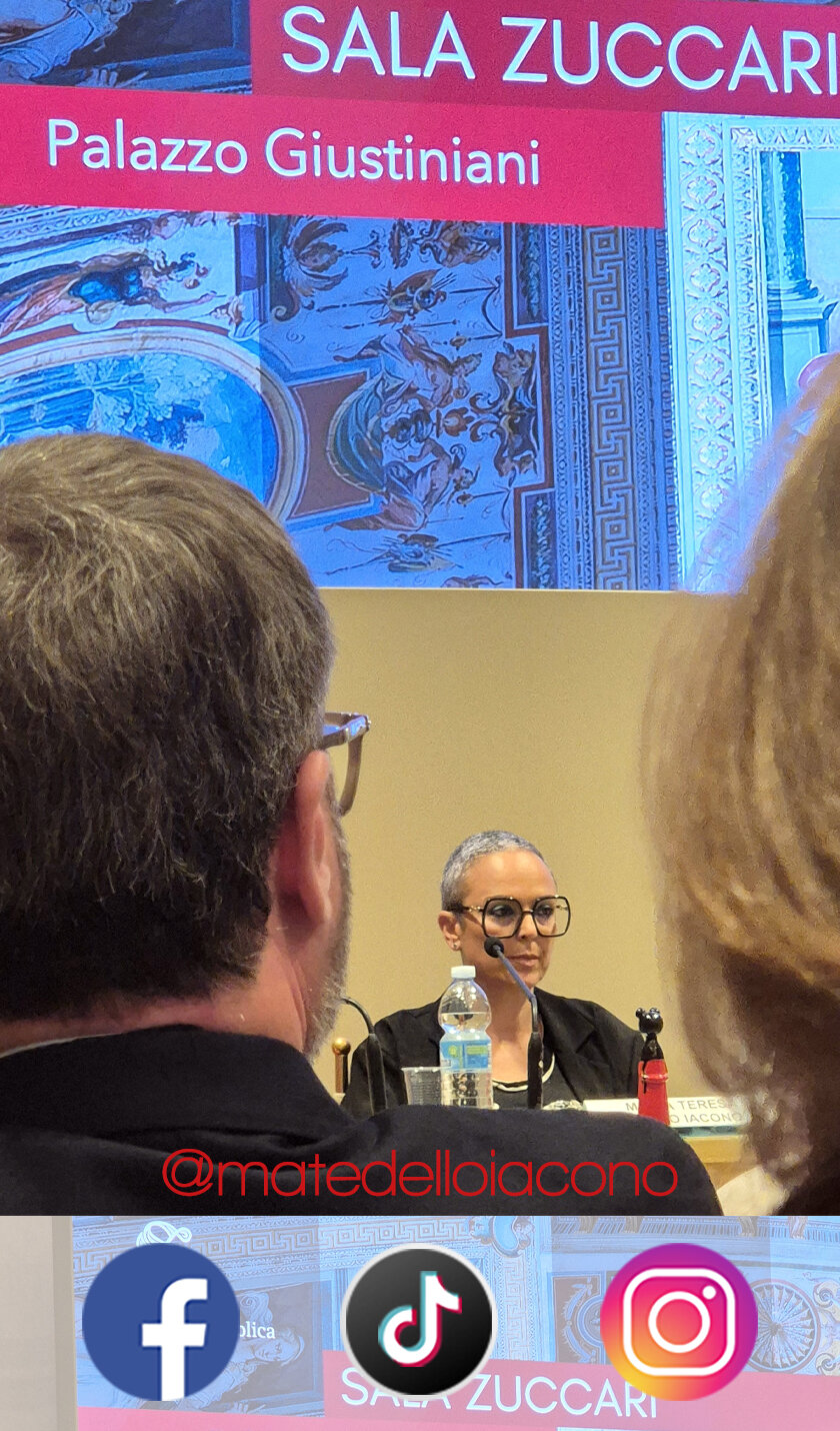 mate e le sue CULUMBRINE a Palazzo Giustiniani presso il Senato della Repubblica per presentare la Fondazione Le Columbrine Ets