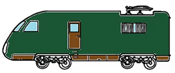 locomotiva verde