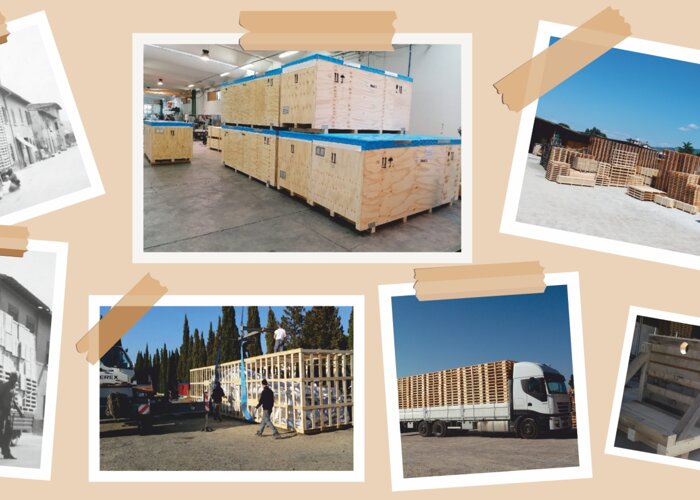 collage su parete uffici Nuova Vep