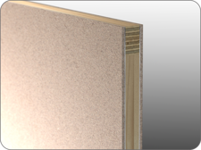 Bordatura pannello in alluminio