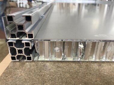 Structured aluminum panels