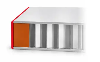 Edge applied to an integrated perimeter frame Edge applied to an integrated perimeter frame