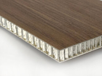 Pannello in alluminio con laminato HPL su un lato