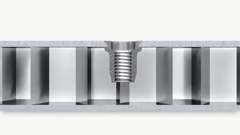 Steel thread in honeycomb panels Steel thread in honeycomb panels