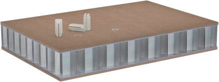 quali Inserti per pannelli in alveolare alluminio