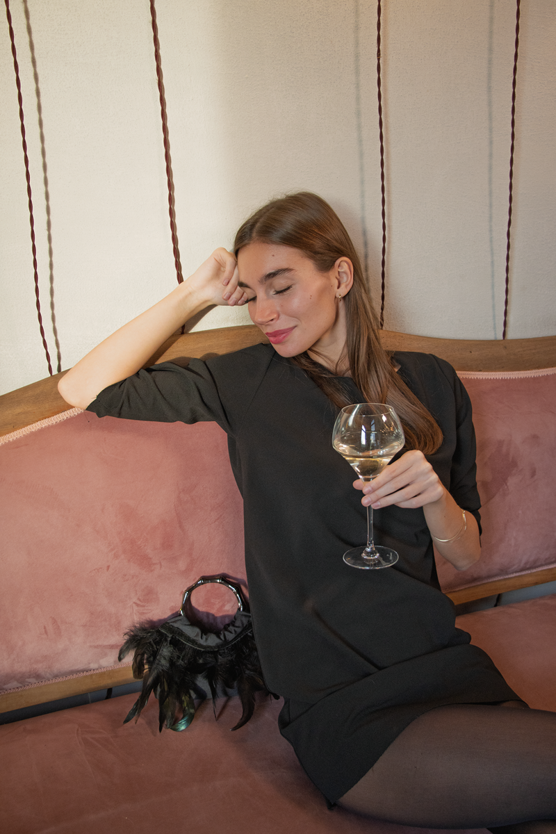 Mini Grace Plumes borsa artigianale Felis