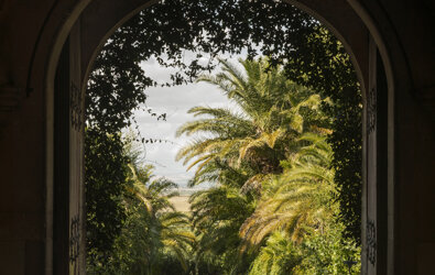 eyJmciI6IlZ1ZSBzdXIgdW4gamFyZGluIGx1eHVyaWFudCAmI3hFMDsgdHJhdmVycyB1bmUgYXJjaGUgZW4gcGllcnJlIn0=